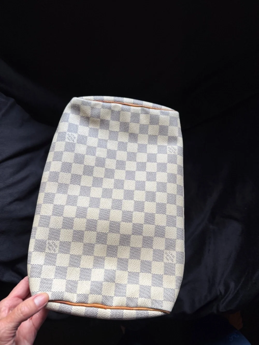 Louis Vuitton Speedy 30 Handbag in Damier Azur canvas